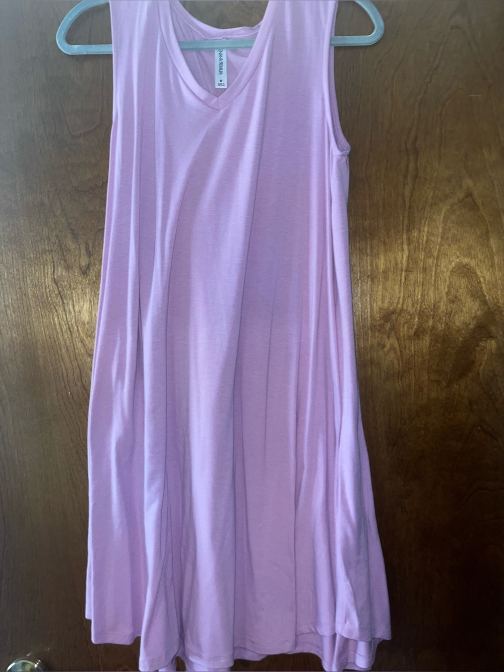 Sleeveless V-Neck Lavender Dress With Pockets -Zenana Premium